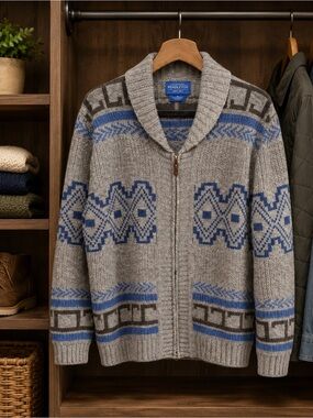 Pendleton Cozy Geometric Knit Sweater
